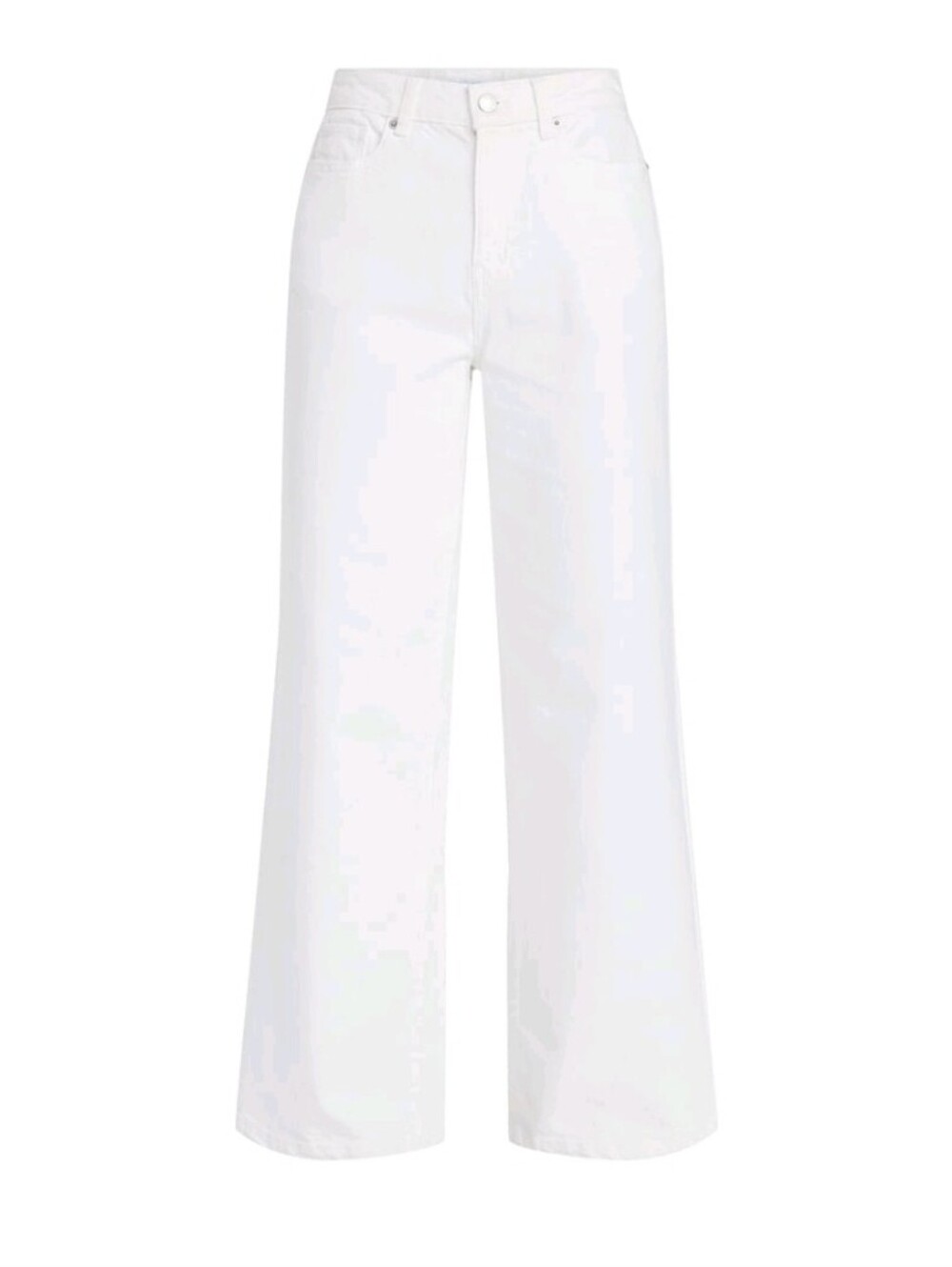 Time and Tru Womens High Rise Wide Leg Jeans White NWT Size 12
